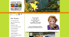 Desktop Screenshot of lakefieldfarmersmarket.net