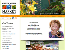 Tablet Screenshot of lakefieldfarmersmarket.net